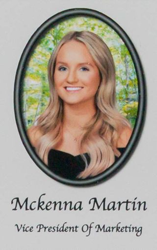 Beta Epsilon Chapter Composite Detail, Mckenna Martin, 2019-2020