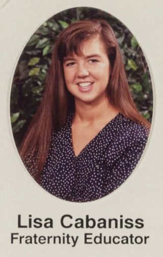 Beta Epsilon Chapter Composite Detail, Lisa Cabaniss, 1991-1992