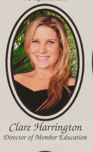 Beta Epsilon Chapter Composite Detail, Clare Harrington, 2011-2012