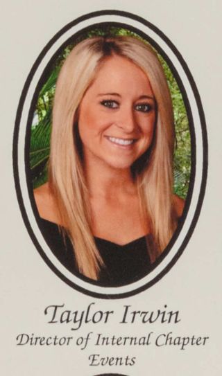 Beta Epsilon Chapter Composite Detail, Taylor Irwin, 2011-2012