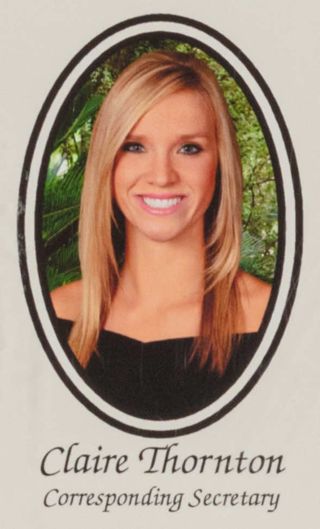 Beta Epsilon Chapter Composite Detail, Claire Thornton, 2011-2012