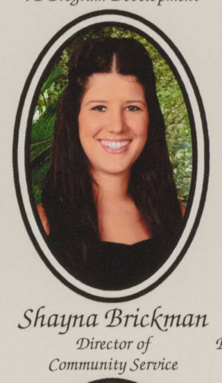 Beta Epsilon Chapter Composite Detail, Shayna Brickman, 2011-2012