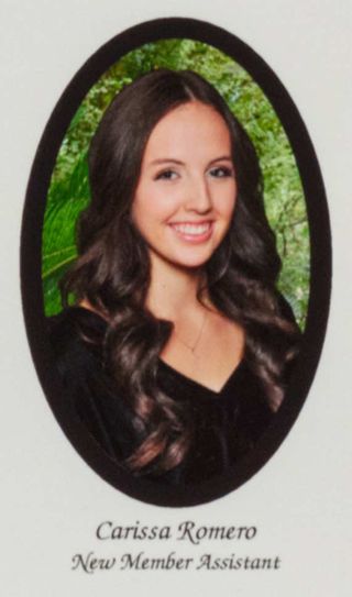 Beta Epsilon Chapter Composite Detail, Carissa Romero, 2015-2016