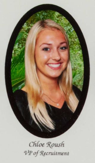 Beta Epsilon Chapter Composite Detail, Chloe Roush, 2015-2016