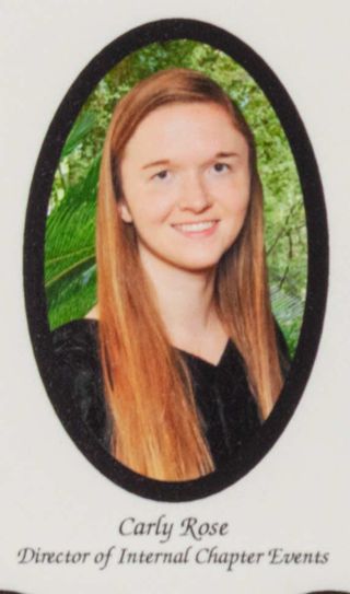Beta Epsilon Chapter Composite Detail, Carly Rose, 2015-2016