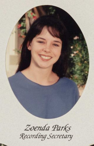 Beta Epsilon Chapter Composite Detail, Zoenda Parks, 1994-1995