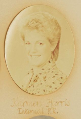 Beta Epsilon Chapter Composite Detail, Karmen Harris, 1985-1986