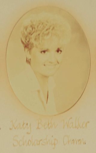 Beta Epsilon Chapter Composite Detail, Katy Beth Walker, 1985-1986