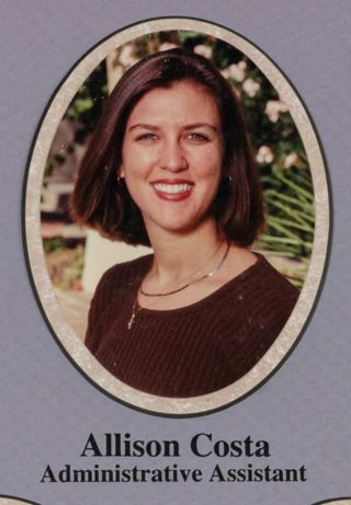 Beta Epsilon Chapter Composite Detail, Allison Costa, 1996-1997