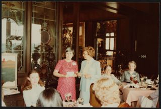Martha Mast and Elsie McKibbin at Alabama State Day Photograph, April 30, 1983