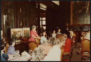 Martha Mast Speaking at Alabama State Day Photograph, April 30, 1983