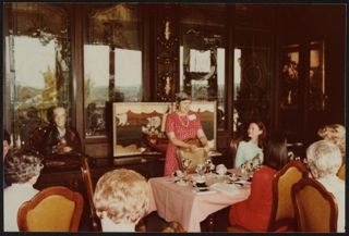 Martha Mast and Melinda Yessick at Alabama State Day Photograph, April 30, 1983