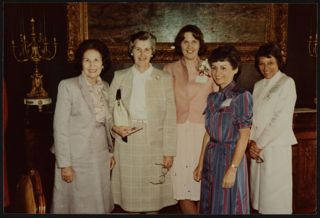 Roeder, Thomas, Visscher, Allison, and Hudson at Alabama State Day Photograph, April 30, 1983