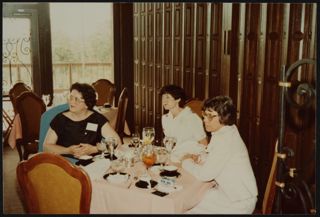 Jones, Unidentified, and Hudson at Alabama State Day Photograph, April 30, 1983