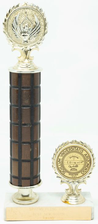 Spring Fling Best New Booth Award Trophy, 1980