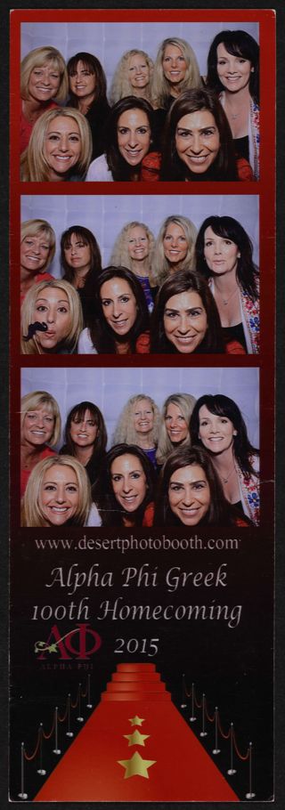 Group of Eight Posing at Greek Homecoming Photograph Sheet, 2015