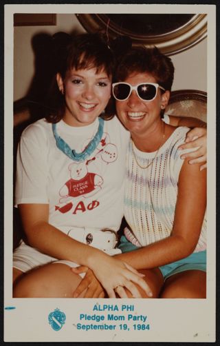 Roni Germain and Renee Smith Photograph, September 19, 1984
