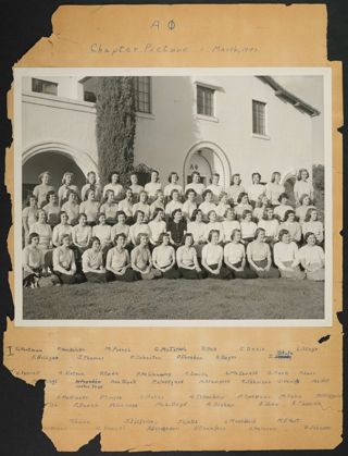 Beta Epsilon Chapter Group Photograph, March 1951