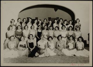 Alpha Phi Beta Epsilon Chapter Class of 1957 Group Photograph, c. 1957