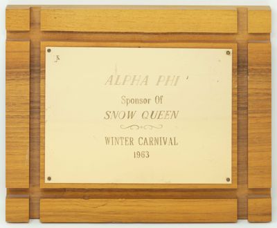 Beta Gamma Chapter Sponsored Snow Queen Festival
