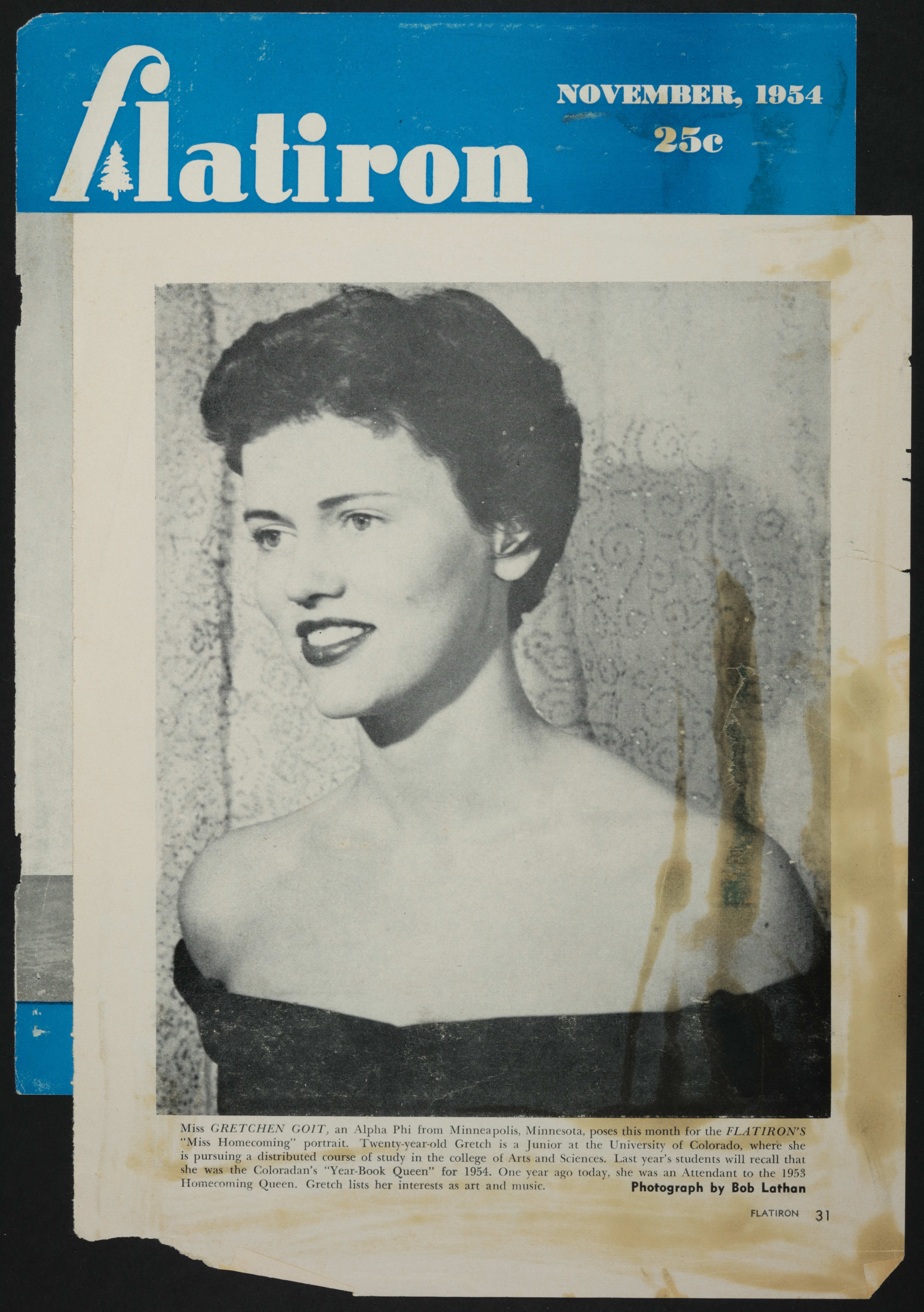 Gretchen Goit Chosen as Miss Homecoming