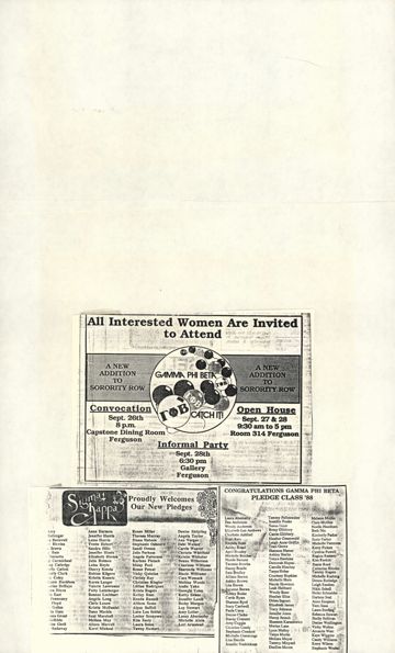 All Interested Women Are Invited to Attend Newspaper Clipping 1, September 26-28, 1988