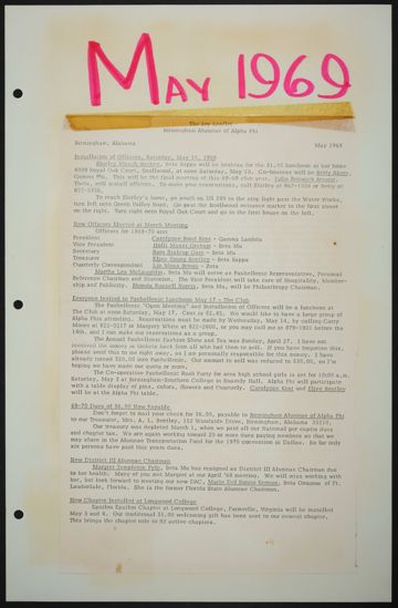 Birmingham Alumnae History Scrapbook, Page 32