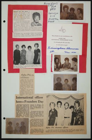 Birmingham Alumnae History Scrapbook, Page 66