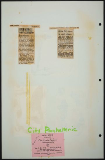 Birmingham Alumnae History Scrapbook, Page 57