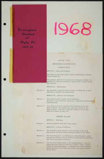 Birmingham Alumnae History Scrapbook, Page 4