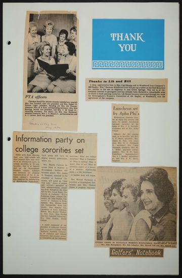 Birmingham Alumnae History Scrapbook, Page 67
