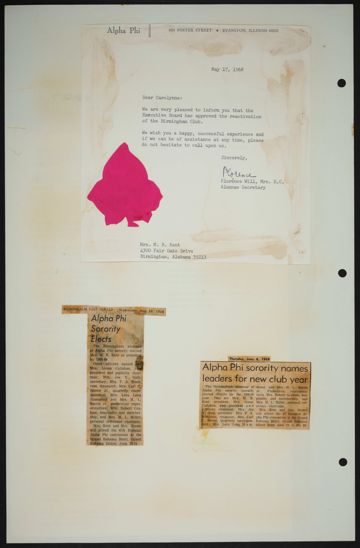 Birmingham Alumnae History Scrapbook, Page 7
