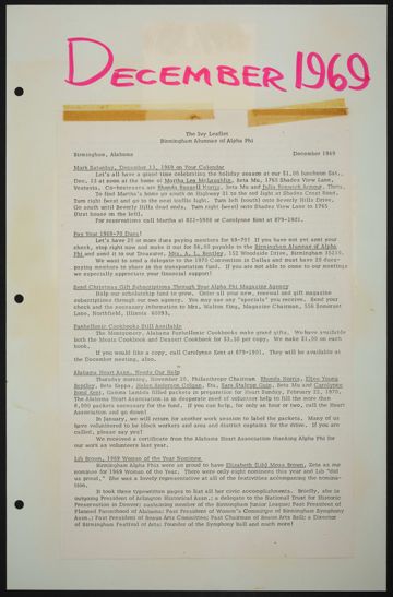 Birmingham Alumnae History Scrapbook, Page 40
