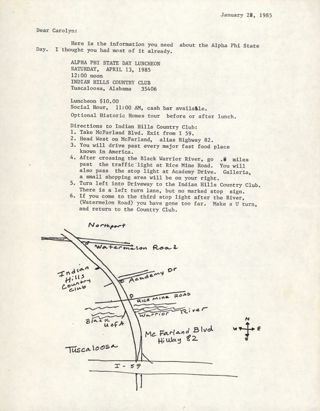 Unknown to Carolyn Kent Letter, January 28, 1985