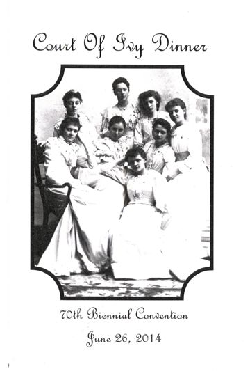 Court of Ivy Dinner Program, June 26, 2014