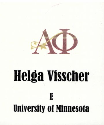 Helga Visscher Name Tag