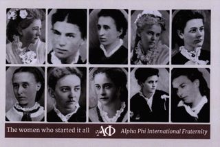 Alpha Phi Founders Postcard