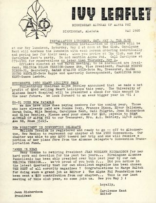 Ivy Leaflet, May 1980