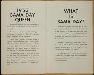 Bama Day Program, 1954