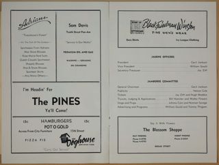 Jasons Jamboree Program, March 23, 1956