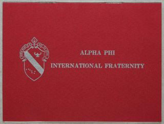Epsilon Mu of Alpha Phi Fraternity Installation Banquet Program, February 5, 1972