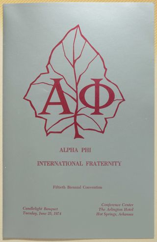 Fiftieth Biennial Convention Candlelight Banquet Program, June 25, 1974