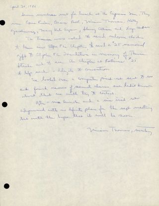 Tuscaloosa Alumnae Chapter Meeting Minutes, April 30, 1986
