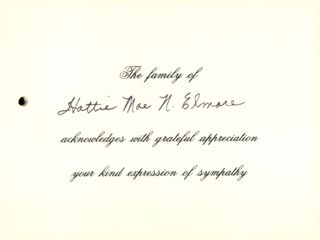 Family of Hattie Elmore Card