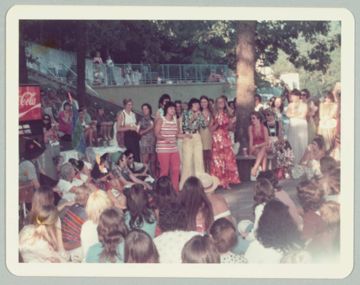 Group of Alpha Phis Performing a Skit Photograph 1, 1974