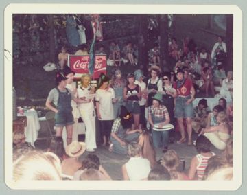 Ten Alpha Phis Performing a Skit Photograph, 1974