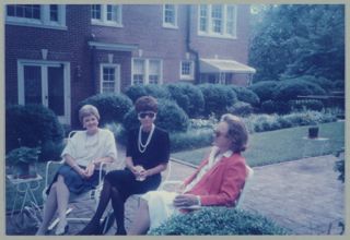 Hendon, Brown and Innes at a Garden Party Photograph, May 1986