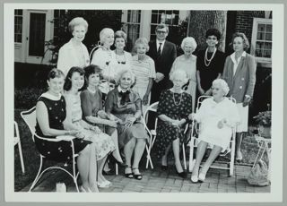 Birmingham Alumnae Chapter With Doctor at Garden Party Photograph, May 1986