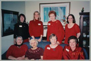 Eight Birmingham Alumnae Chapter Members at a Red Dress Party Photograph 1, January 14, 2006