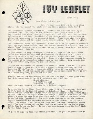 The Ivy Leaflet, March 1983